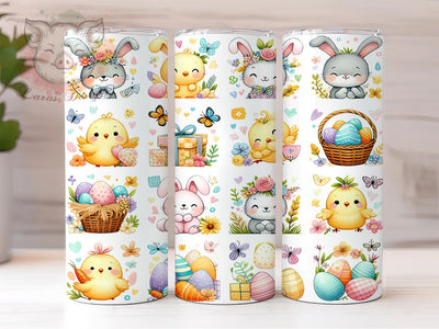 Girly Easter Tumbler Wrap, Patchwork Easter Design, 20oz Sublimation Wrap, Cute Easter Art, Digital Download Tumbler, Spring Tumbler Design, Easter Gift Idea, Colorful Easter Sublimation Lara' s Designs 