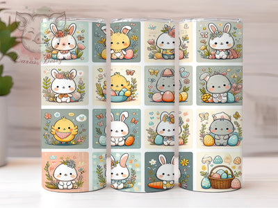 Girly Easter Tumbler Wrap, Patchwork Easter Design, 20oz Sublimation Wrap, Cute Easter Art, Digital Download Tumbler, Spring Tumbler Design, Easter Gift Idea, Colorful Easter Sublimation Lara' s Designs 