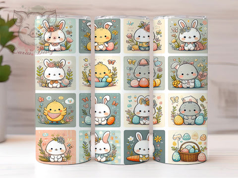 Girly Easter Tumbler Wrap, Patchwork Easter Design, 20oz Sublimation Wrap, Cute Easter Art, Digital Download Tumbler, Spring Tumbler Design, Easter Gift Idea, Colorful Easter Sublimation Lara' s Designs 