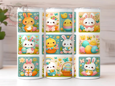 Girly Easter Tumbler Wrap, Patchwork Easter Design, 20oz Sublimation Wrap, Cute Easter Art, Digital Download Tumbler, Spring Tumbler Design, Easter Gift Idea, Colorful Easter Sublimation Lara' s Designs 
