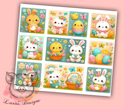 Girly Easter Tumbler Wrap, Patchwork Easter Design, 20oz Sublimation Wrap, Cute Easter Art, Digital Download Tumbler, Spring Tumbler Design, Easter Gift Idea, Colorful Easter Sublimation Lara' s Designs 
