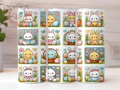 Girly Easter Tumbler Wrap, Patchwork Easter Design, 20oz Sublimation Wrap, Cute Easter Art, Digital Download Tumbler, Spring Tumbler Design, Easter Gift Idea, Colorful Easter Sublimation Lara' s Designs 