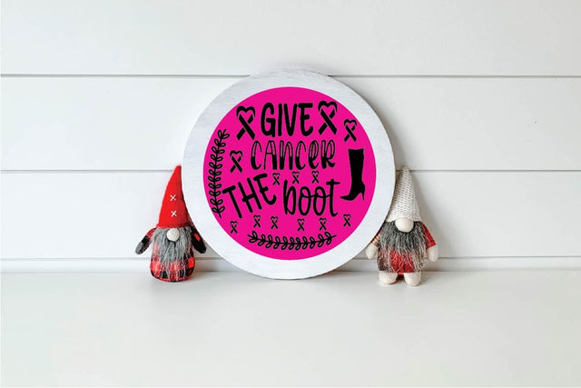 give cancer the boot svg design, t shirt bundle SVG sk.swapon Roy 