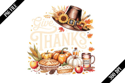 Give Thanks Thanksgiving Sublimation PNG Designs SVG shah alam 