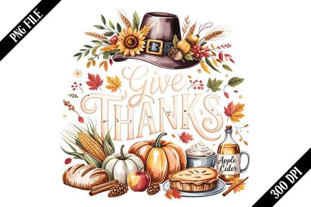 Give Thanks Thanksgiving Sublimation PNG Designs SVG shah alam 