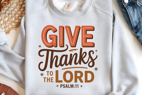 Give Thanks To The Lord Psalm11 SVG Angelina750 