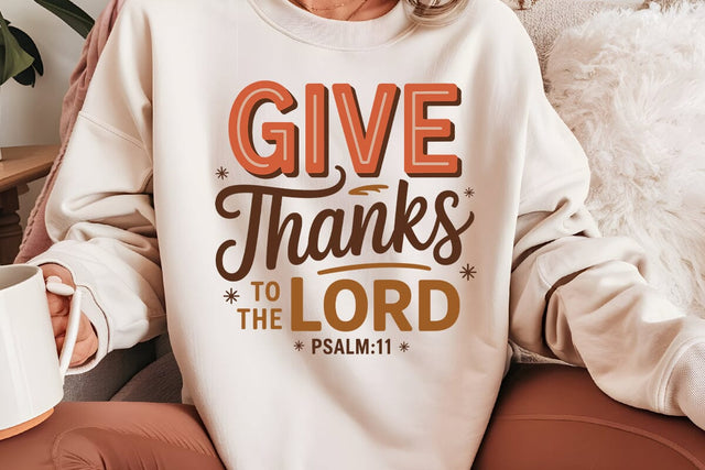 Give Thanks To The Lord Psalm11 SVG Angelina750 