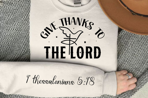 Give Thanks To The Lord Sleeve SVG Design SVG Regulrcrative 