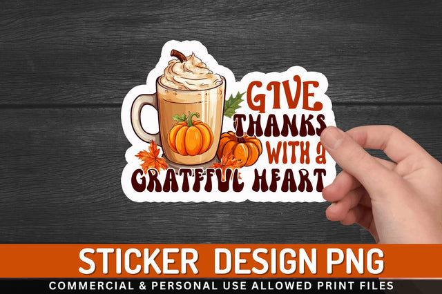 Give thanks with a Stickers Design Sublimation Regulrcrative 