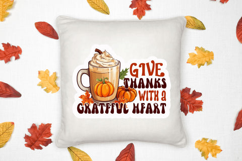Give thanks with a Stickers Design Sublimation Regulrcrative 