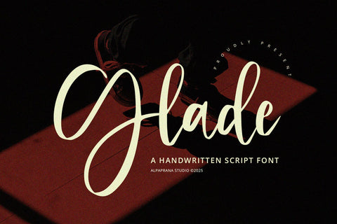 Glade - Handwritten Font Font Alpaprana Studio 
