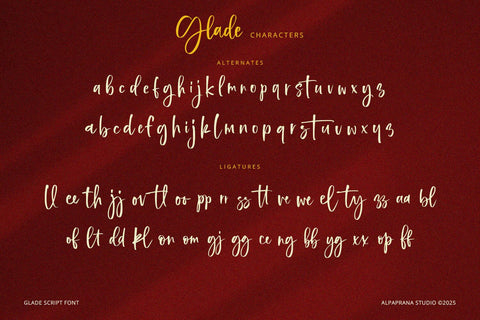 Glade - Handwritten Font Font Alpaprana Studio 