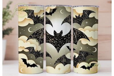 Glam Bat & Cloud 20oz Tumbler Sublimation PixelChick 