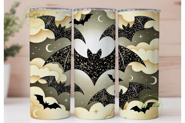 Glam Bat & Cloud 20oz Tumbler Sublimation PixelChick 