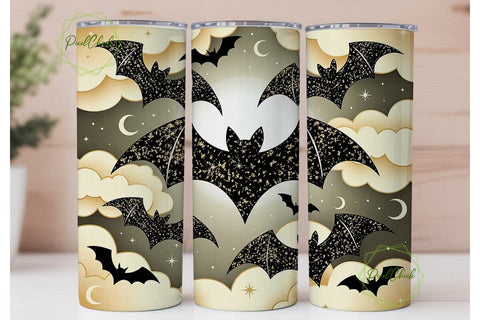 Glam Bat & Cloud 20oz Tumbler Sublimation PixelChick 
