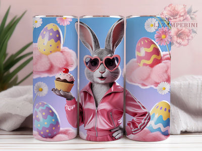 Glam Coquette Easter Bunny Tumbler, Glam Easter Rabbit, Stylish Bunny Tumbler, Chic Easter Wrap, Stylish 20oz Wrap, Sublimation Design, Trendy Gift Idea Sublimation Li Zamperini 