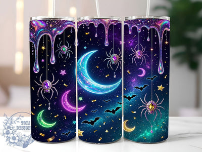 Glam Gothic Halloween 20oz Tumbler, Glam Gothic, Halloween Design, 20oz Wrap, Dark Elegance, Spooky Art, Sublimation Tumbler, Mystical Style Sublimation ToriDesigns 
