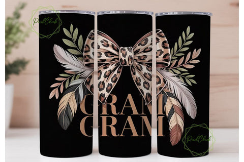 Glam Gram 20oz Tumbler Wrap Sublimation PixelChick 
