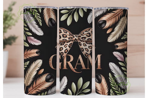Glam Gram 20oz Tumbler Wrap Sublimation PixelChick 