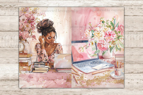 Glam Junk Journal Paper | Planner Ephemera SVG GlamArtZhanna 