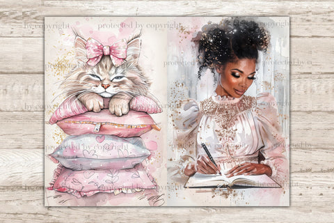 Glam Junk Journal Paper | Planner Ephemera SVG GlamArtZhanna 