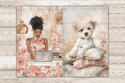 Glam Junk Journal Paper | Planner Ephemera SVG GlamArtZhanna 