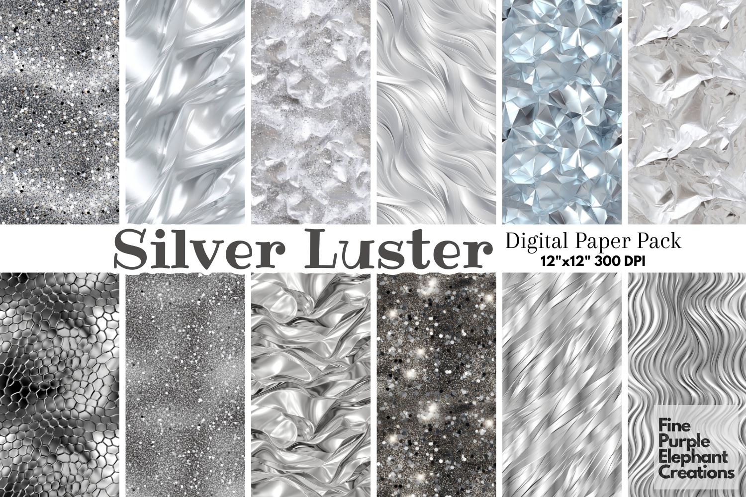 Silver Digital Paper, Silver Foil Digital Paper, Silver, Scrapbook Paper,  Digital Paper, Wedding, Foil, Glitter Digital Paper, DOWNLOAD (Download  Now) 