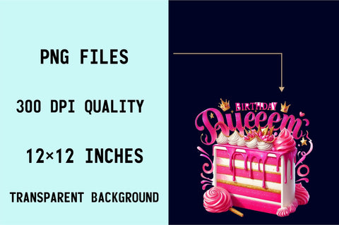 Glamorous Birthday Cake Sublimation Clipart Sublimation SVGArt 