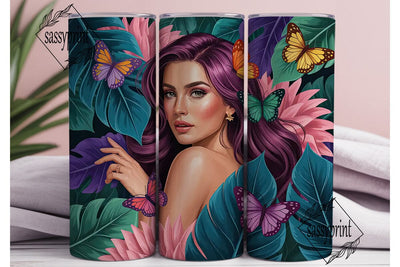 Glamorous Butterfly Beauty 20oz Tumbler Sublimation sassyprint 