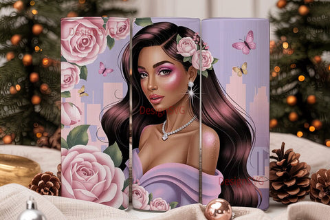 Glamorous City Girl 20oz Tumbler Wrap Sublimation DesignSVG 