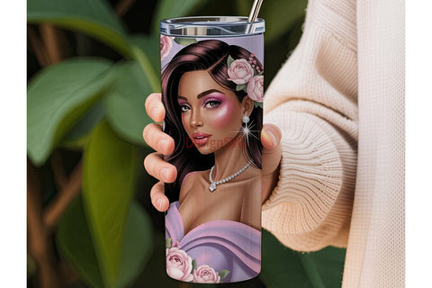 Glamorous City Girl 20oz Tumbler Wrap Sublimation DesignSVG 