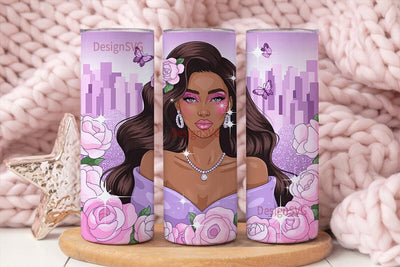 Glamorous City Girl 20oz Tumbler Wrap Sublimation DesignSVG 