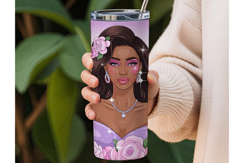 Glamorous City Girl 20oz Tumbler Wrap Sublimation DesignSVG 