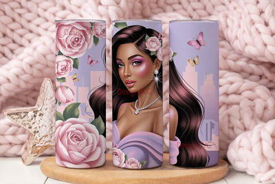 Glamorous City Girl 20oz Tumbler Wrap Sublimation DesignSVG 