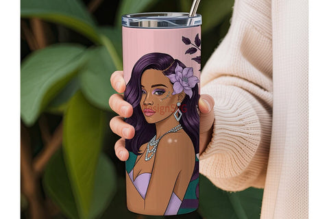 Glamorous City Woman 20oz Tumbler Design Sublimation DesignSVG 