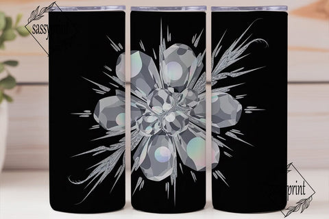 Glamorous Ice Sparkle 20oz Tumbler Wrap Sublimation sassyprint 