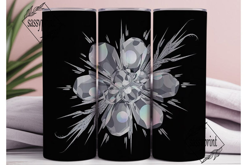 Glamorous Ice Sparkle 20oz Tumbler Wrap Sublimation sassyprint 
