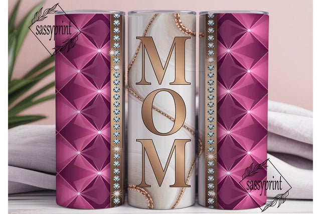 Glamorous Mom Tumbler Wrap Sublimation sassyprint 