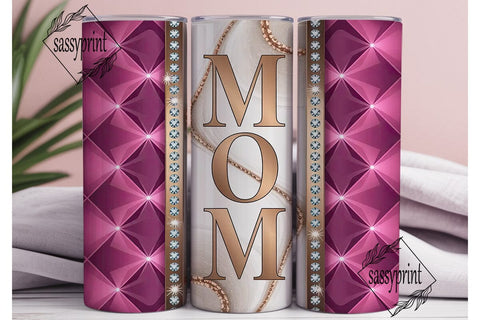 Glamorous Mom Tumbler Wrap Sublimation sassyprint 