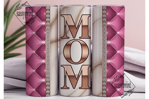 Glamorous Mom Tumbler Wrap Sublimation sassyprint 