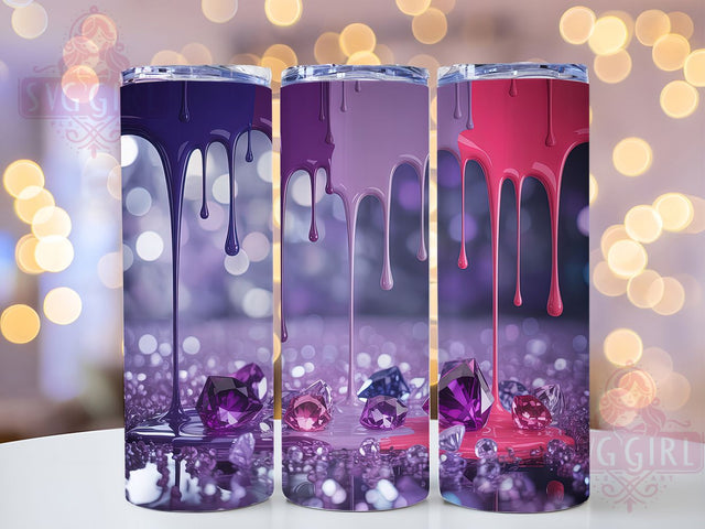 Glamorous Pink Glitter Tumbler, Pink Glitter Tumbler, Glitter Drip 20oz Wrap, Sublimation Design, Sparkly Gift Idea, Glamorous Pink Wrap, Stylish Glitter Tumbler Sublimation SvggirlplusArt 