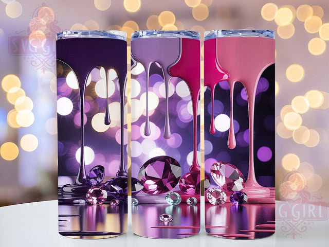 Glamorous Pink Glitter Tumbler, Pink Glitter Tumbler, Glitter Drip 20oz Wrap, Sublimation Design, Sparkly Gift Idea, Glamorous Pink Wrap, Stylish Glitter Tumbler Sublimation SvggirlplusArt 