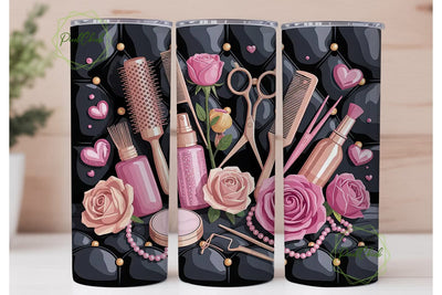 Glamorous Salon Tools 20oz Tumbler Wrap Sublimation PixelChick 