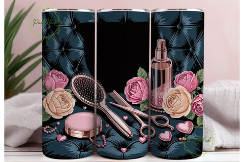 Glamorous Salon Tools 20oz Tumbler Wrap Sublimation PixelChick 