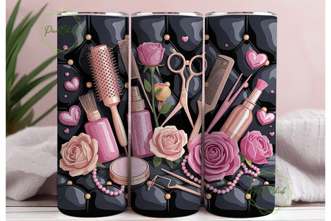 Glamorous Salon Tools 20oz Tumbler Wrap Sublimation PixelChick 