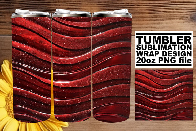 Glamorous Sparkly Red Glitter Sublimation for 20oz Tumblers Sublimation afrosvg 