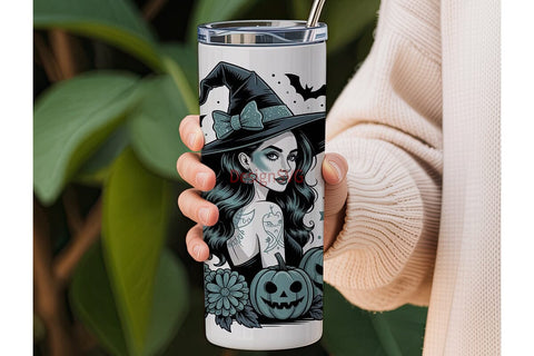 Glamorous Witch 20oz Tumbler Wrap Sublimation DesignSVG 