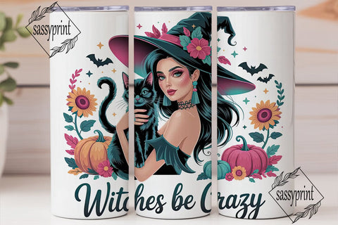 Glamorous Witch 20oz Tumbler Wrap Sublimation sassyprint 
