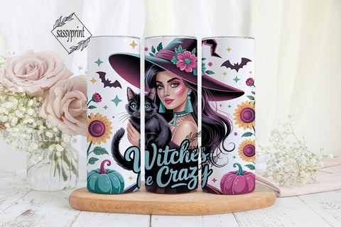 Glamorous Witch 20oz Tumbler Wrap Sublimation sassyprint 