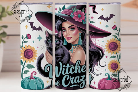 Glamorous Witch 20oz Tumbler Wrap Sublimation sassyprint 